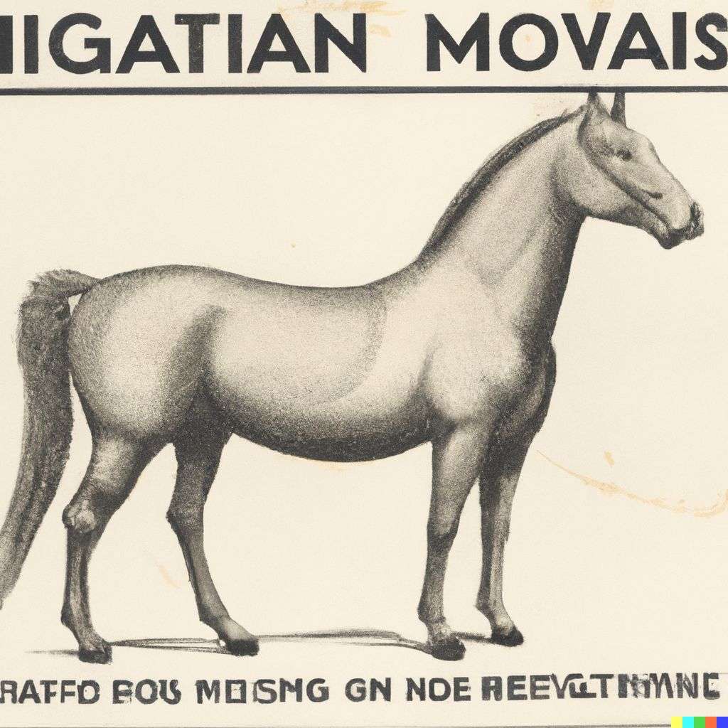 a horse, government information leaflet from World War 2